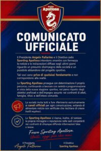 Apollosa fa chiarezza: nessun passo indietro, si riparte con forza
