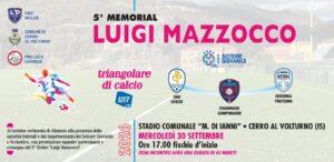 Torna di scena il 5° Memorial “Luigi Mazzocco”: a Cerro al Volturno la grande festa del calcio giovanile molisano