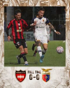 Serie C/Sorrento-Casertana 0-0: derby di nervi a Picerno, senza gol ma non senza brividi